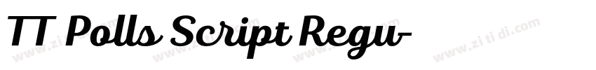 TT Polls Script Regu字体转换